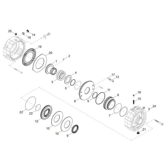 Brake Assembly for Wacker DW40-2