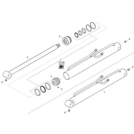Tilt Ram Assembly for DW40-2