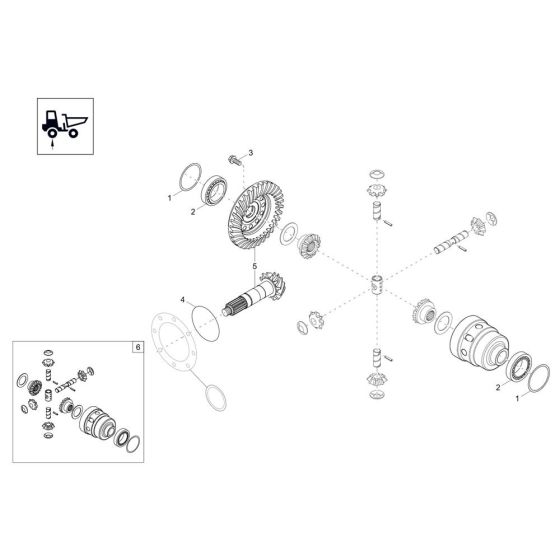 Differential Axle for DW40-2