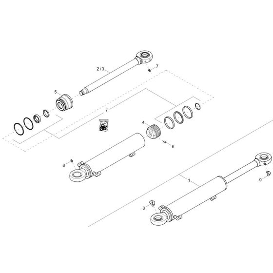 Boom Offset Cylinder Assembly