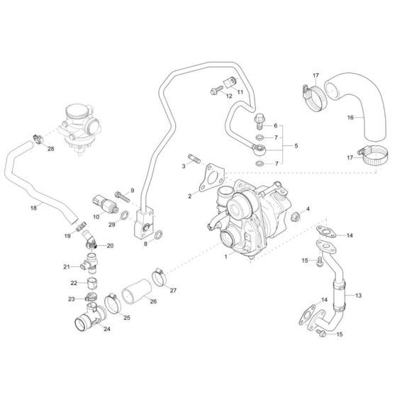 Turbocharger for Wacker DW40