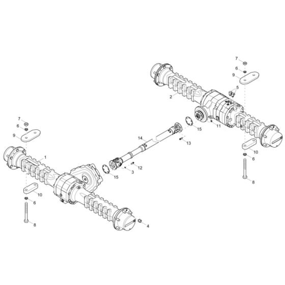 Axle Assembly for Wacker DW40