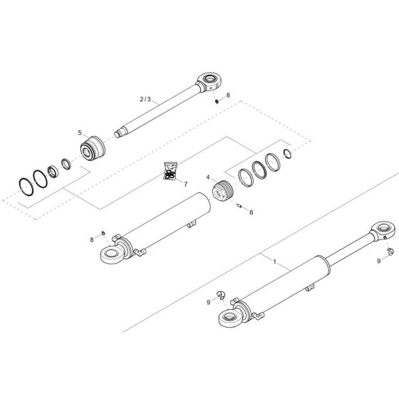 Boom Offset Cylinder Assembly
