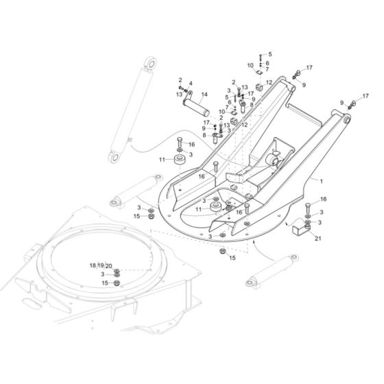 Swivel Bracket for Wacker DW50