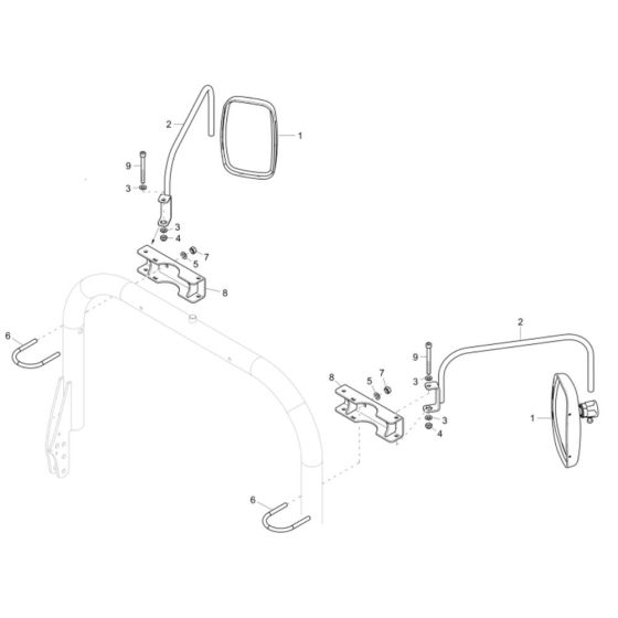 Mirror Assembly for DW50 Dumper