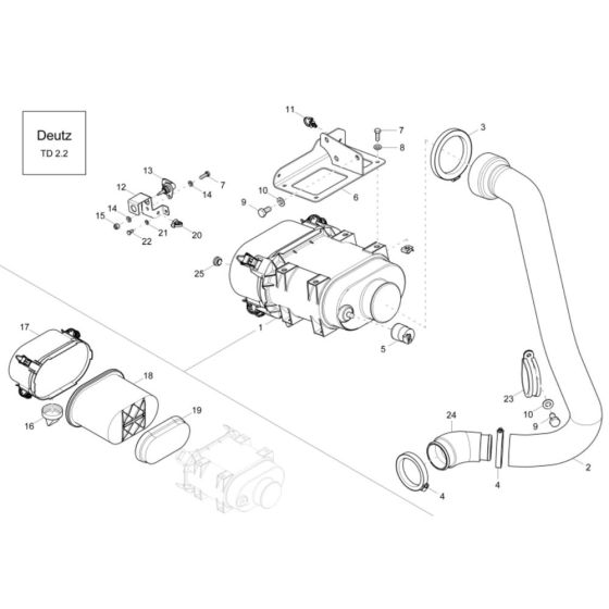 Air Cleaner for Wacker DW60-2