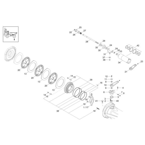 Brake Assembly for Wacker DW60-2