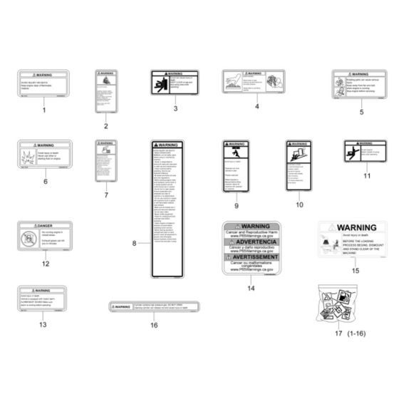 Decals for Wacker DW60-2