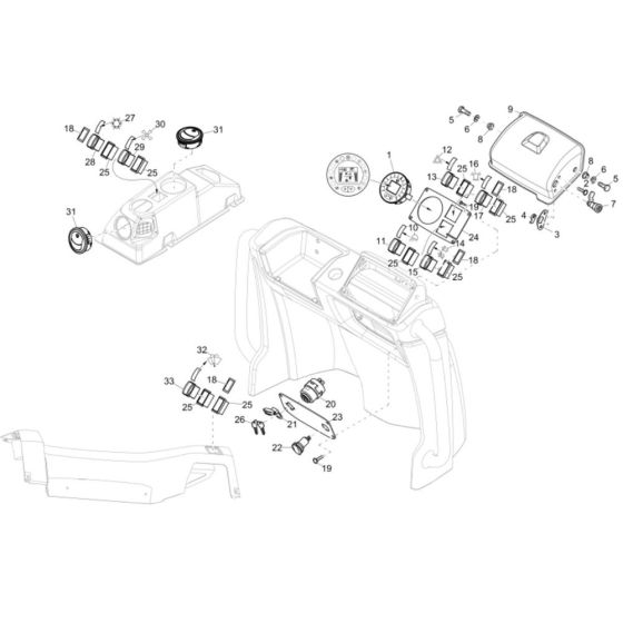 Instrument Panel for Wacker DW60