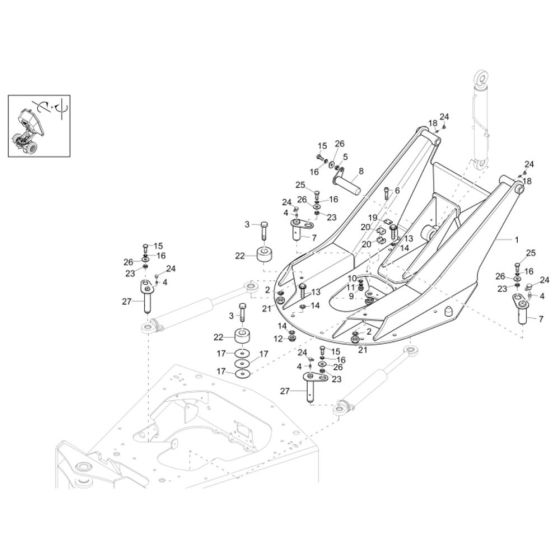 Swing Bracket for DW60 Dumper