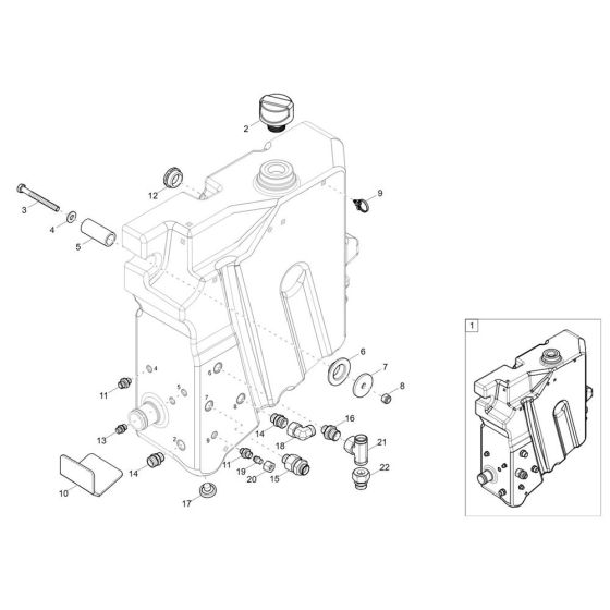 Hydraulic Tank for Wacker DW60-3