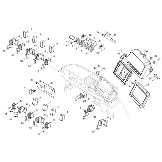 Instrument Panel for Wacker DW60-3