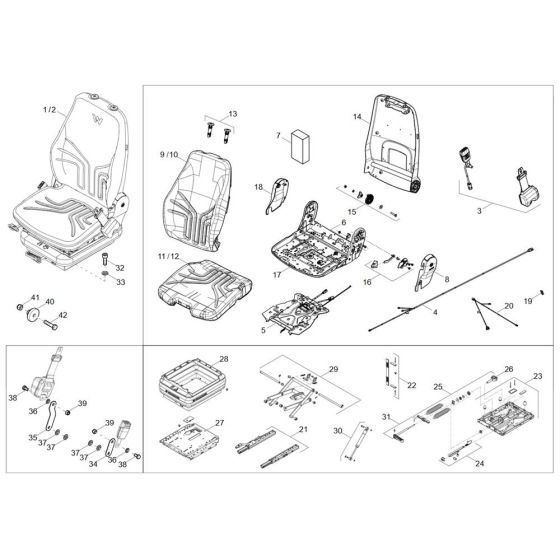 Seat Assembly for DW60-3
