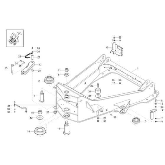 Front Frame for Wacker DW90-2