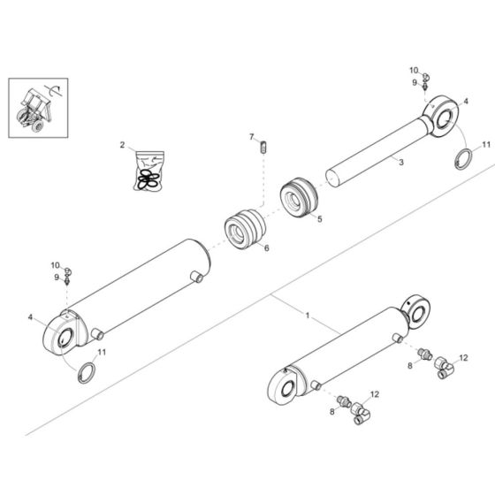 Tilt Ram Assembly for DW90