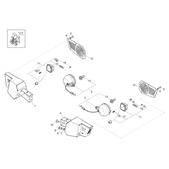 Headlight Assembly for DW90