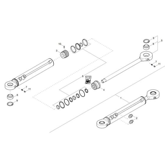 Steering Cylinder for Wacker DW90-3