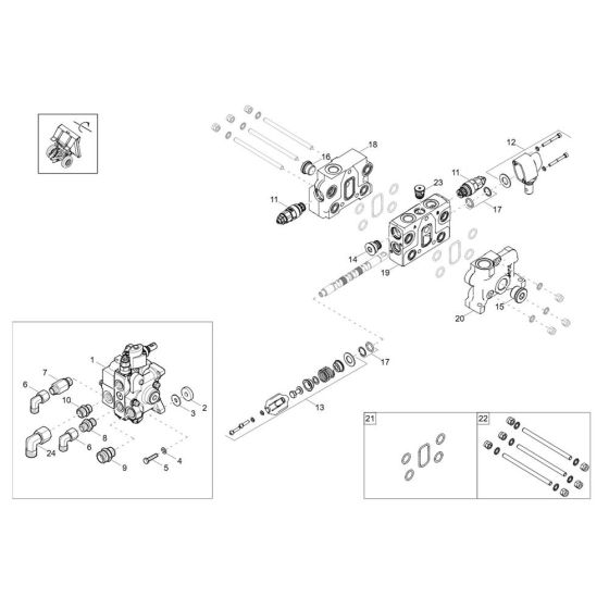 Control Valve for Wacker DW90-3