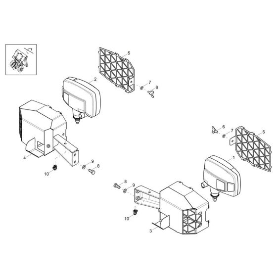 Headlight Assembly for DW90-3