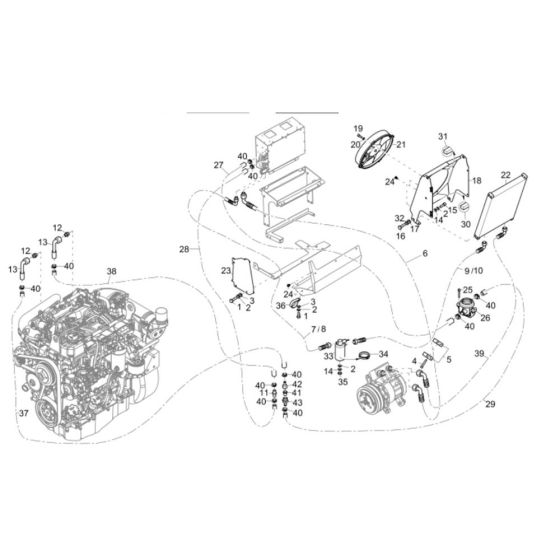 Radiator Assembly for DW90 Dumper