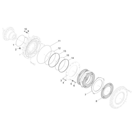 Brake Assembly for Wacker EW100