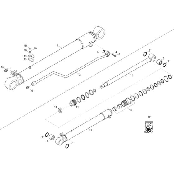 Dipper Arm Cylinder