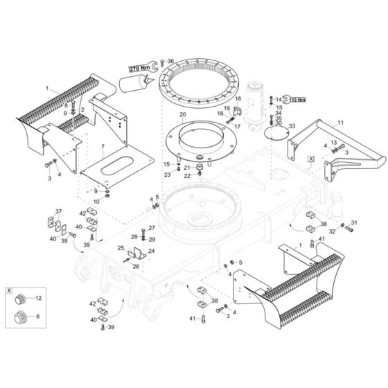 Undercarriage Assembly for EW100