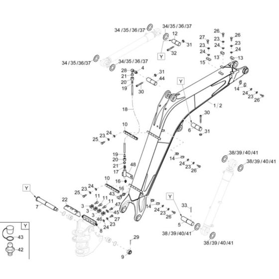 Lift Arm Assembly for EW100