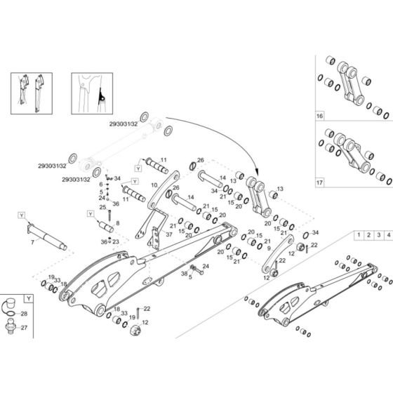 Dipperstick Assembly for EW100