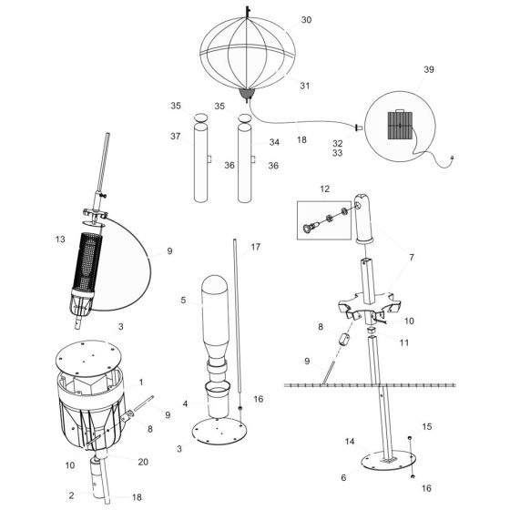 Wacker LBA1 Light Balloon Assembly