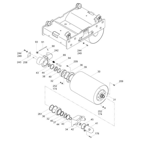Drum Assembly for RD7 Roller