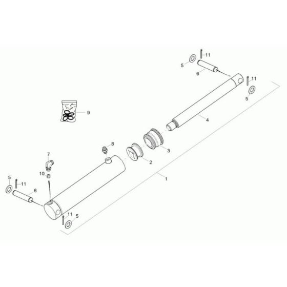 Tilt Ram Assembly for TD15