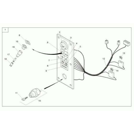 Instrument Panel for Wacker TD15
