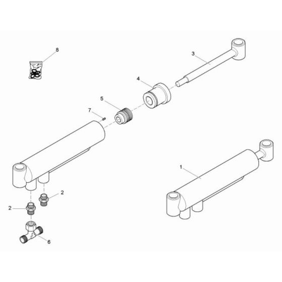 Boom Offset Cylinder Assembly