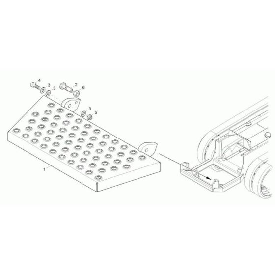 Step Plate for Wacker TD9