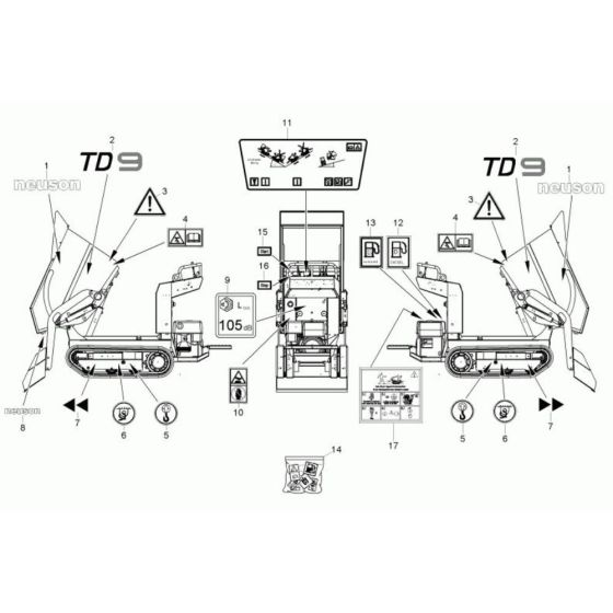Wacker TD9 Decals