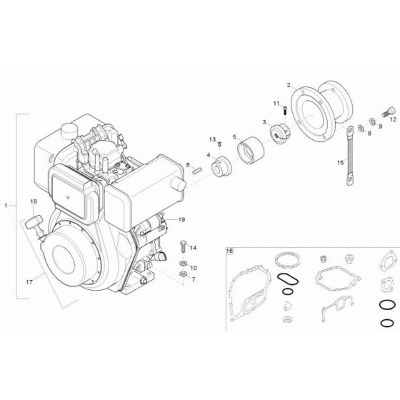 Diesel Engine Assembly