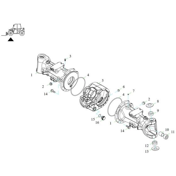 Axle Tube Assembly for TH412