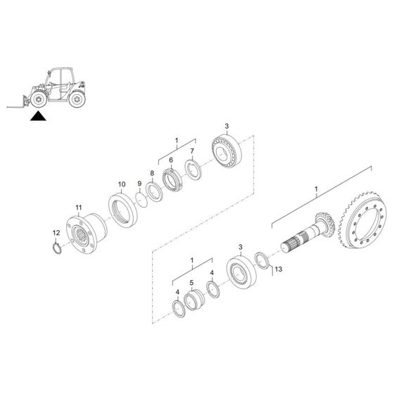 Drive Assembly for Wacker TH412