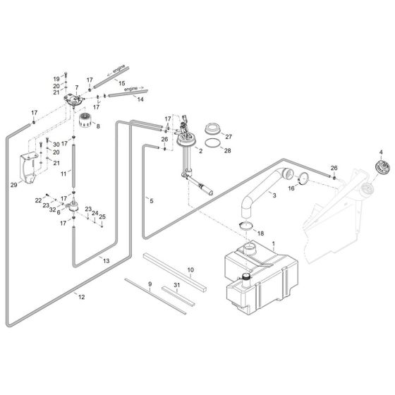 Fuel Tank Assembly for TH412