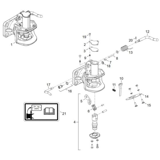 Trailer Hitch for Wacker TH412