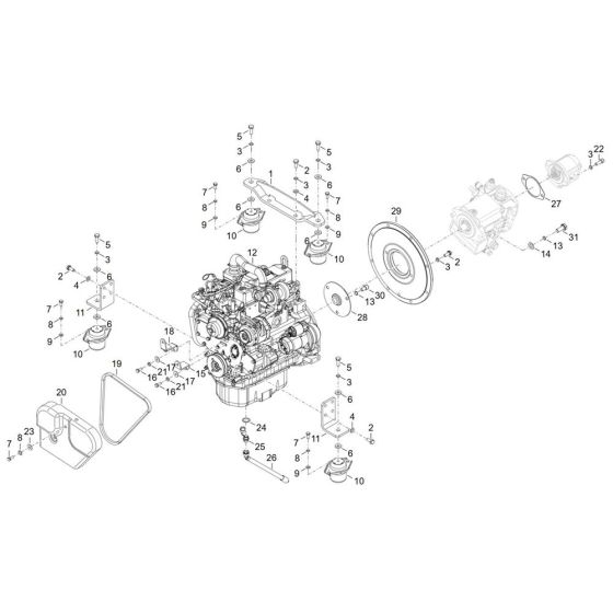 Engine Assembly for TH412
