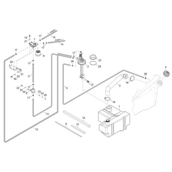 Fuel Tank Assembly for TH412