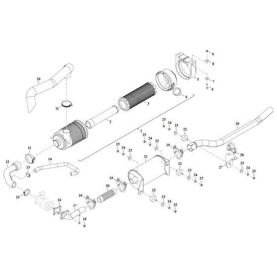 Exhaust Assembly for TH412