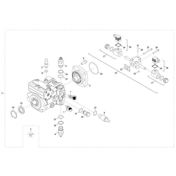 Displacement Pump for Wacker TH412