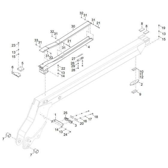 Extension Arm for Wacker TH522