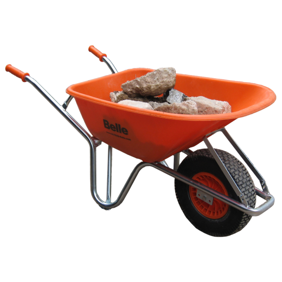 Belle Warrior Wheel Barrow for Construction Materials 100Ltr - 02204