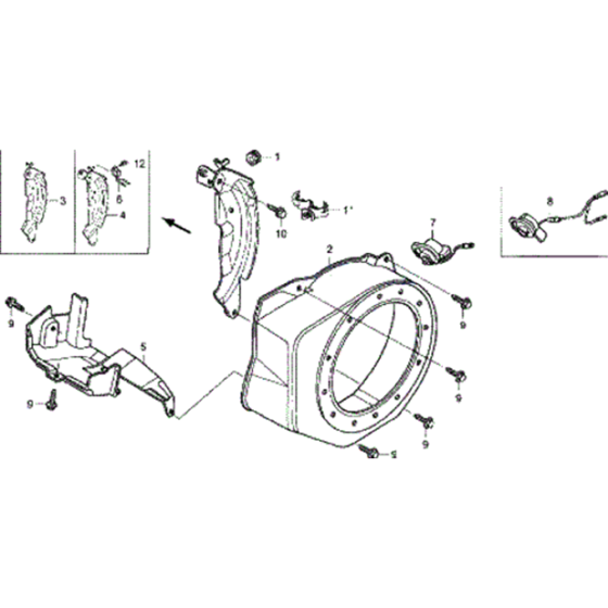 Cowling Assembly for Honda WB20XT Water Pump