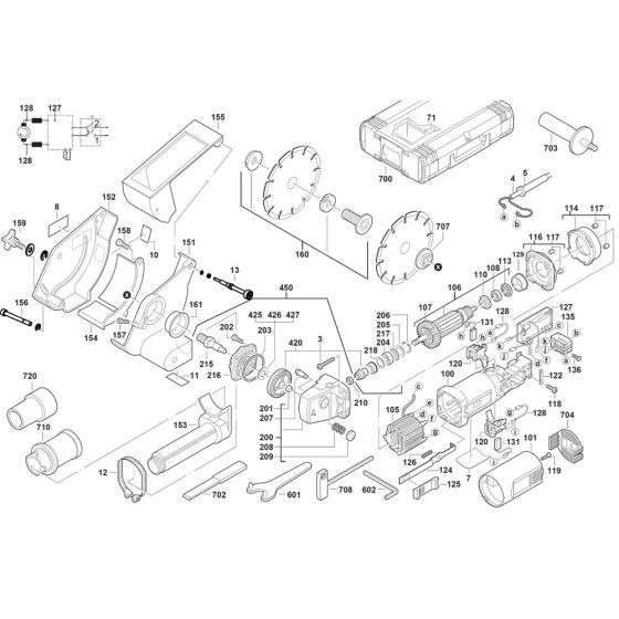 Milwaukee WCE30 Assembly
