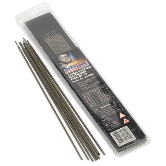 Welding Electrode Dia.2 x 300mm Pack of 10 Sealey Part No. WE1020